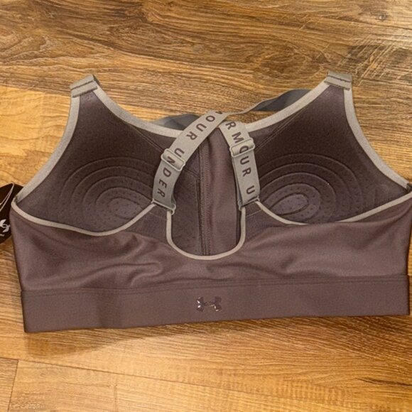 Under Armour Women’s UA Infinity High Zip Sports Bra (Size: XL)(NWT) - Picture 4 of 16